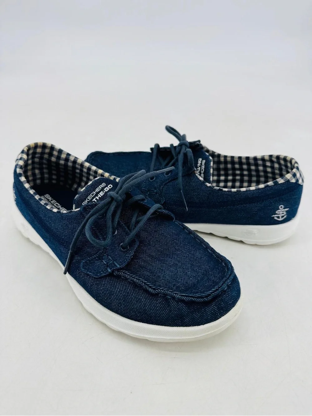 Skechers On The Go Ideal Coastal Gogo Max Nautical Preppy Air Cooled Boat Shoes
